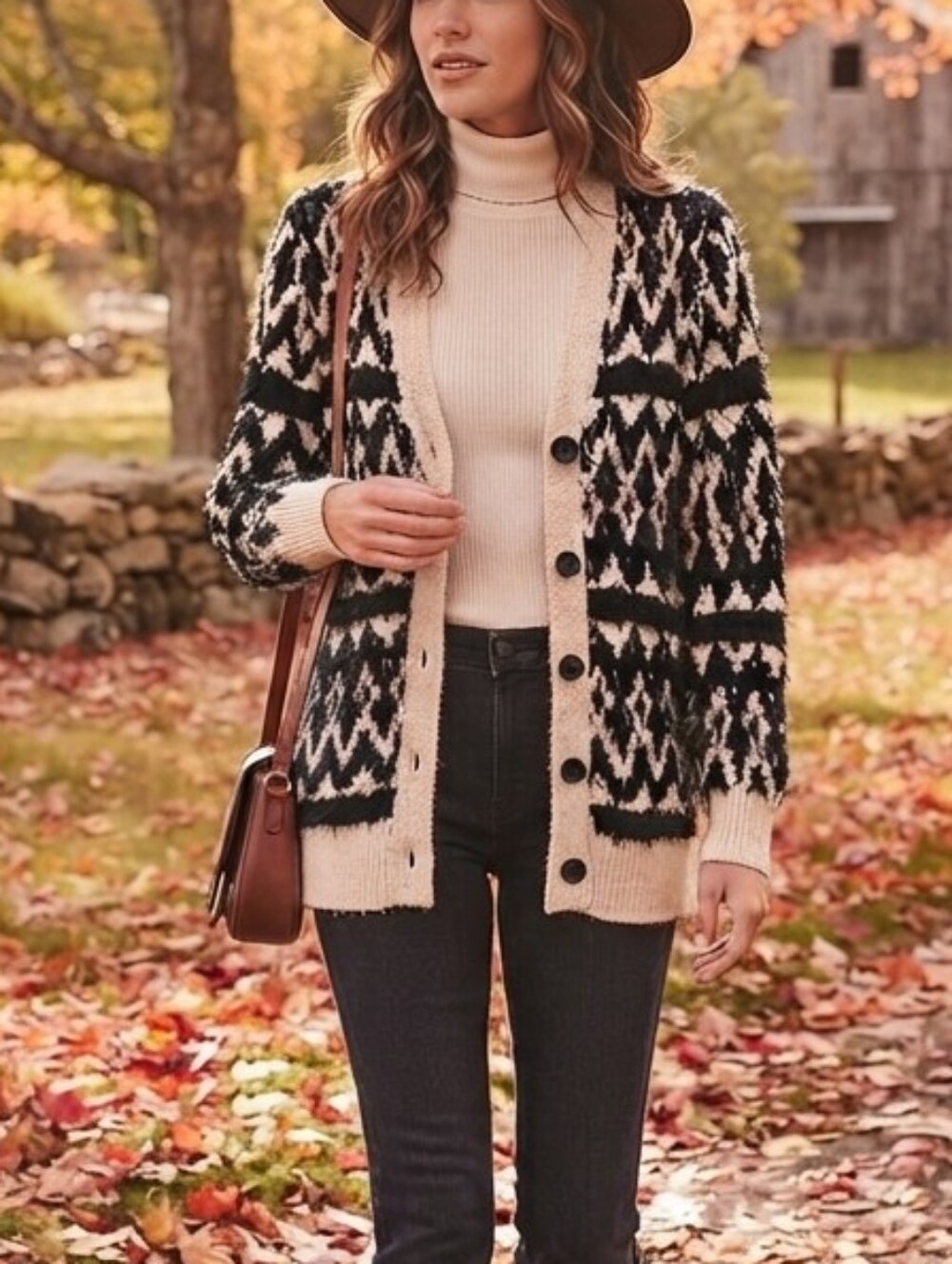 Lucky Brand Aztec Cardigan Sweater Boho Southwestern Small